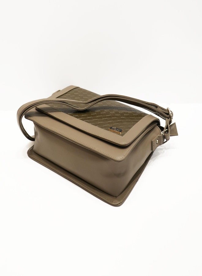 VARA Women's Shoulder Bag Medium Tote Bag | Ladies Purse Handbag Zipper For Bag (Olive) - Image 5
