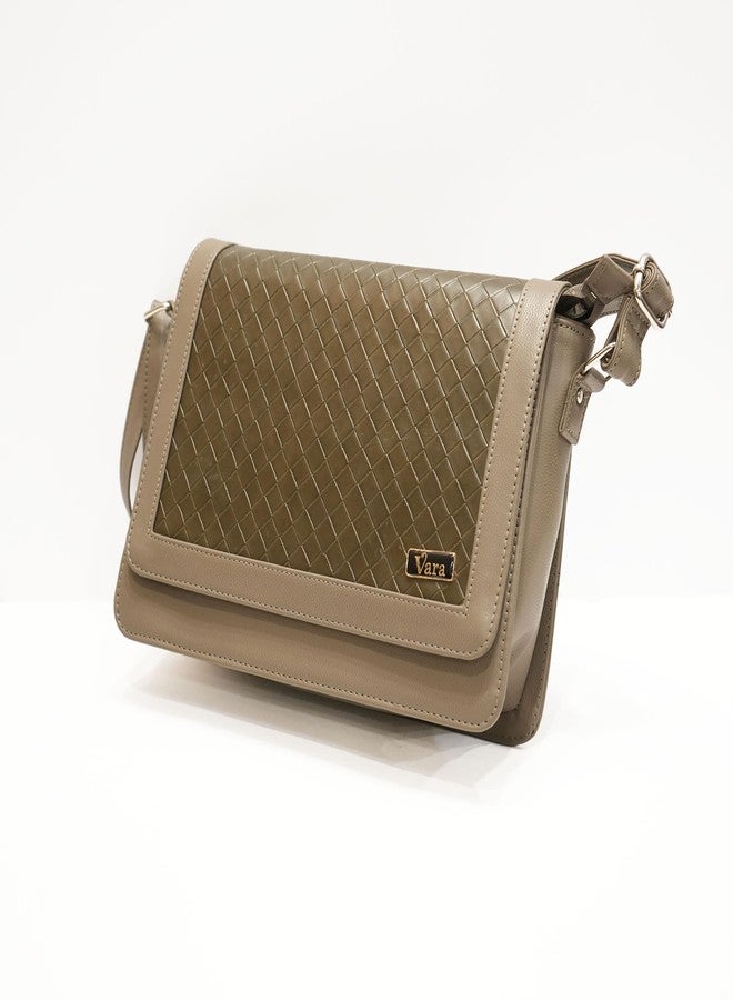 VARA Women's Shoulder Bag Medium Tote Bag | Ladies Purse Handbag Zipper For Bag (Olive) - Image 4
