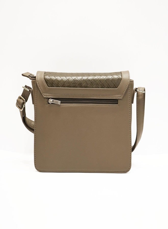VARA Women's Shoulder Bag Medium Tote Bag | Ladies Purse Handbag Zipper For Bag (Olive) - Image 3