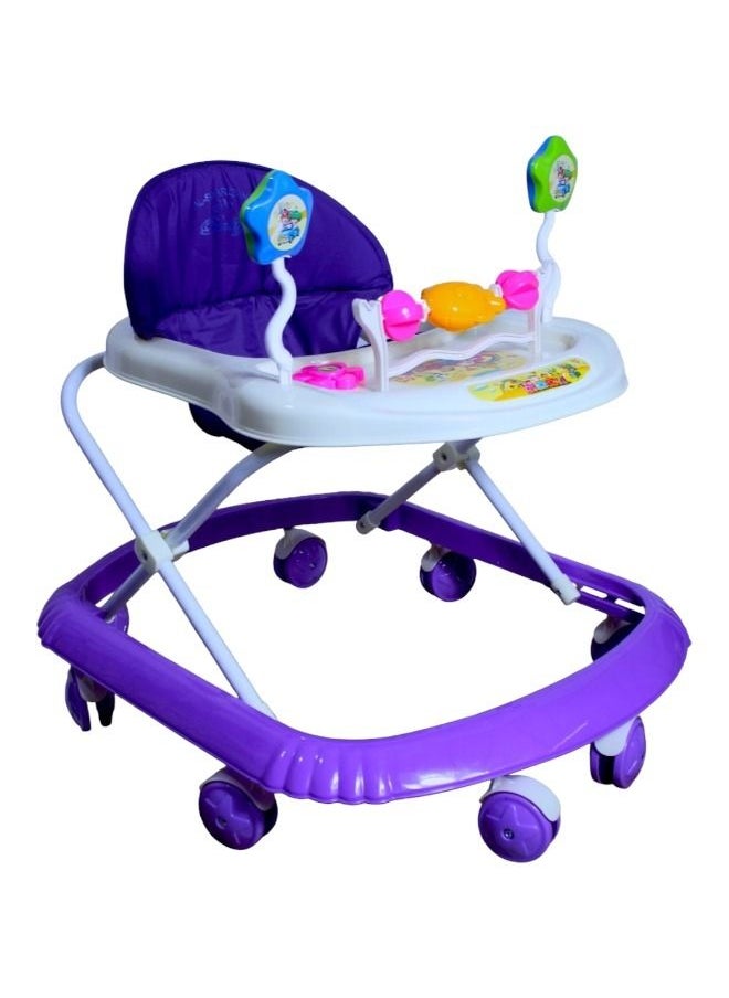 Rally - Foldable Soft Cushioned Seat Baby Walker - Purple - Image 1