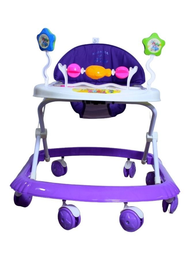 Rally - Foldable Soft Cushioned Seat Baby Walker - Purple - Image 1