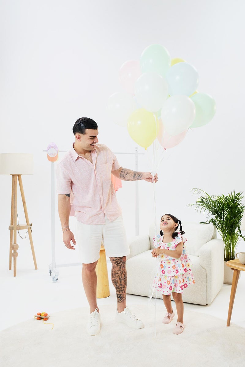 DeFacto White BabyGirl Baby Girl Floral Poplin Short Sleeve Dress Casual - Image 3