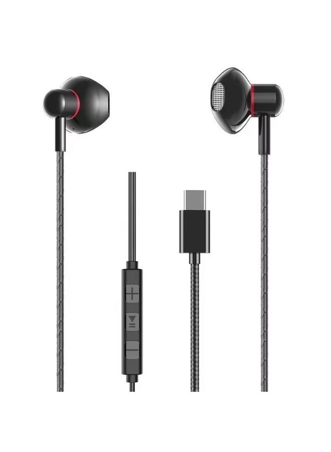 epicarma SonicCore Hi-Fi Braided USB-C Wired Earphones – High-Fidelity Sound, Durable Braided Cable, In-Ear Headphones for Android, iPhone USB-C Devices, Tablets & Laptops - Image 2