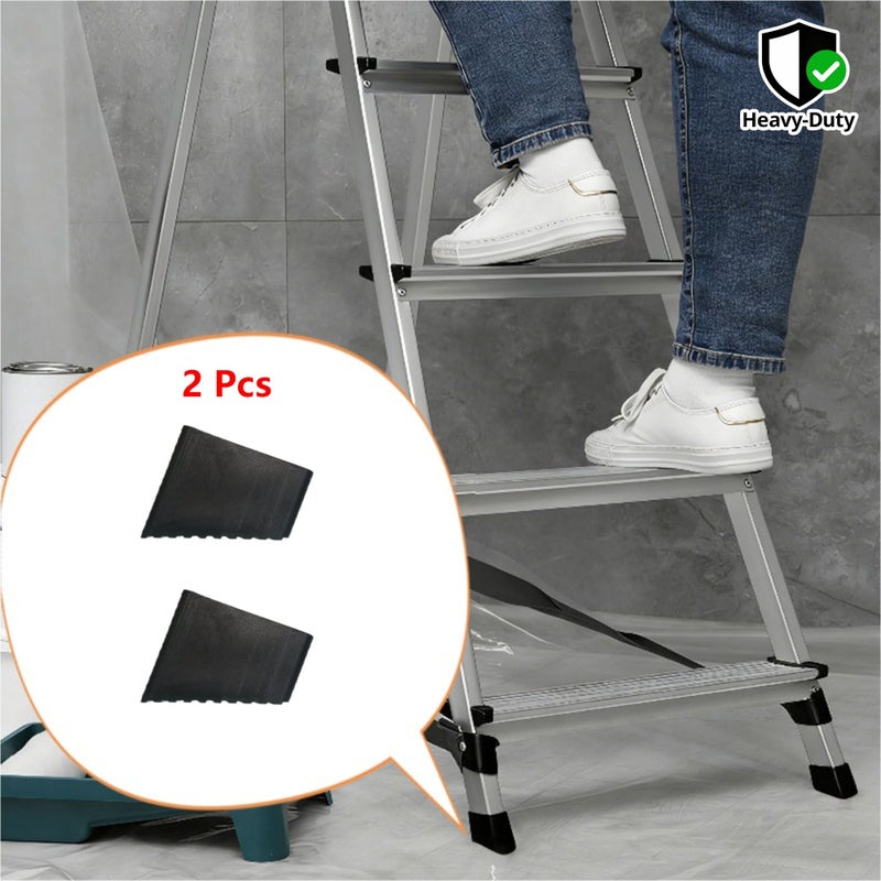 4 Pieces Heavy Duty Anti Slip Ladder Foot Replaceable Safety Cap for Telescopic Ladder Indoor Outdoor Use Durable Plastic - Image 1