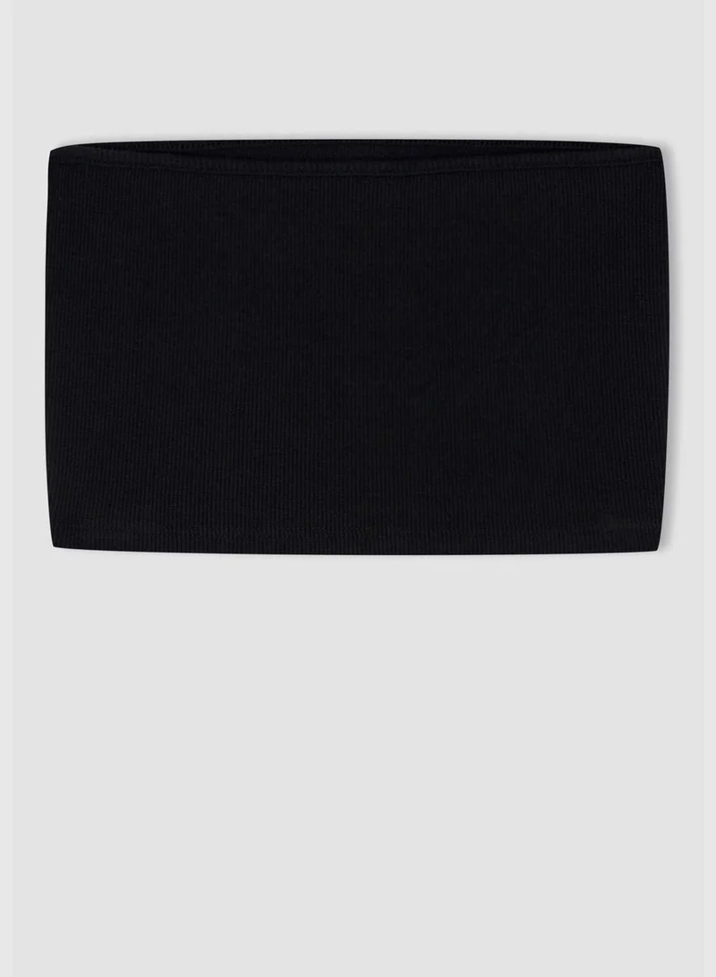DeFacto Fitted Strapless Camisole Crop Vest