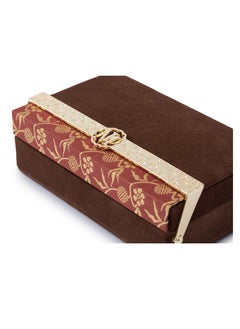 l'elefante L'elefante Premium Velvet Jewelry Box – Multi-Layered Storage Organizer with Lock & Mirror – Elegant Case for Rings, Necklaces, Earrings & Bracelets – Luxurious Gift for Women & Girls  - Image 4