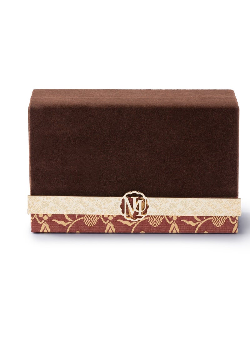 MideUnik Premium Velvet Jewelry Box – Multi-Layered Storage Organizer with Lock & Mirror – Elegant Case for Rings, Necklaces, Earrings & Bracelets – Luxurious Gift for Women & Girls - Image 3