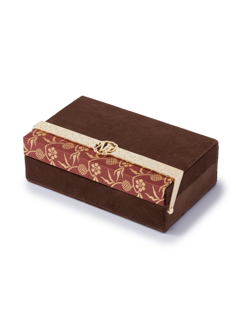 MideUnik Premium Velvet Jewelry Box – Multi-Layered Storage Organizer with Lock & Mirror – Elegant Case for Rings, Necklaces, Earrings & Bracelets – Luxurious Gift for Women & Girls - Image 1