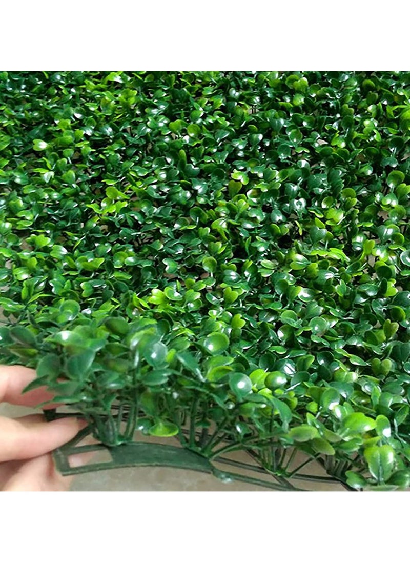 LINGWEI - 12pcs Artificial Wall Grass Green Privacy Fence 40x60x5cm - Image 1