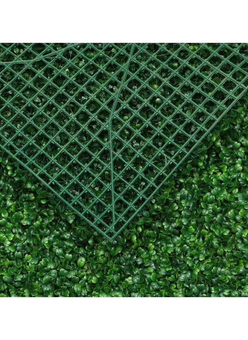 LINGWEI - 12pcs Artificial Wall Grass Green Privacy Fence 40x60x5cm - Image 1