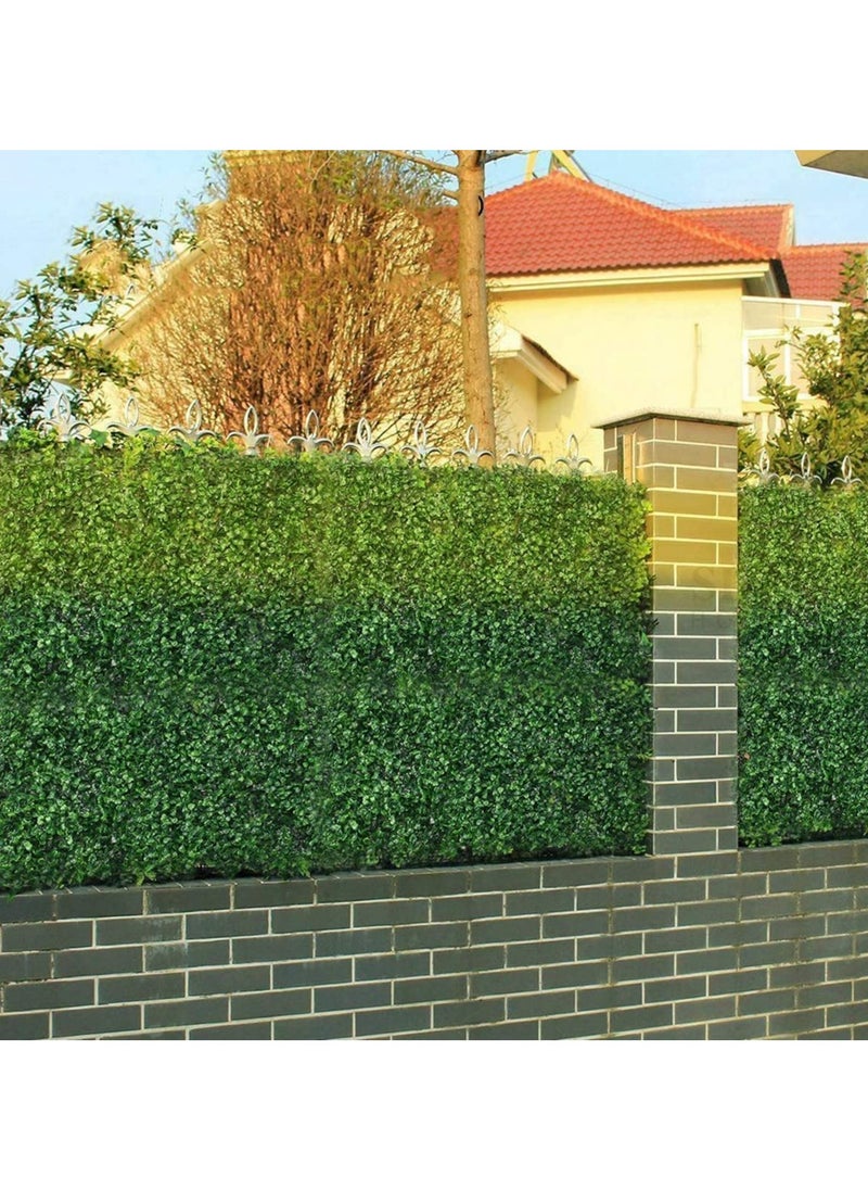 LINGWEI - 12pcs Artificial Wall Grass Green Privacy Fence 40x60x5cm - Image 1