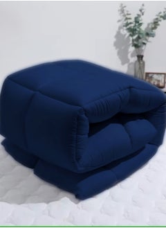 MAXQON Mattress Topper 6CM Thickness  Quilted Microfiber 600gsm, King/Queen/Double/Single Sizes, Color Blue  - Image 4