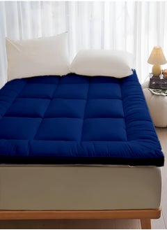 MAXQON Mattress Topper 6CM Thickness  Quilted Microfiber 600gsm, King/Queen/Double/Single Sizes, Color Blue  - Image 2