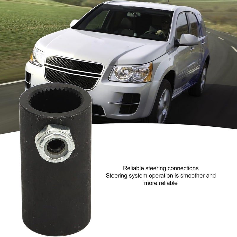 3/4in Steering Shaft Coupling, 3/4in - 36 Spline to Round Smooth Joint Shaft Coupling for IMCA Racing, Durable Metal and ABS Construction with Compact Design - Image 3