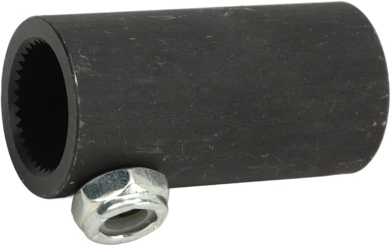 3/4in Steering Shaft Coupling, 3/4in - 36 Spline to Round Smooth Joint Shaft Coupling for IMCA Racing, Durable Metal and ABS Construction with Compact Design - Image 2