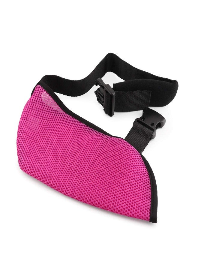 Soles Pediatric Mesh Arm Sling with Padded Shoulder Strap (Pink) - Image 2
