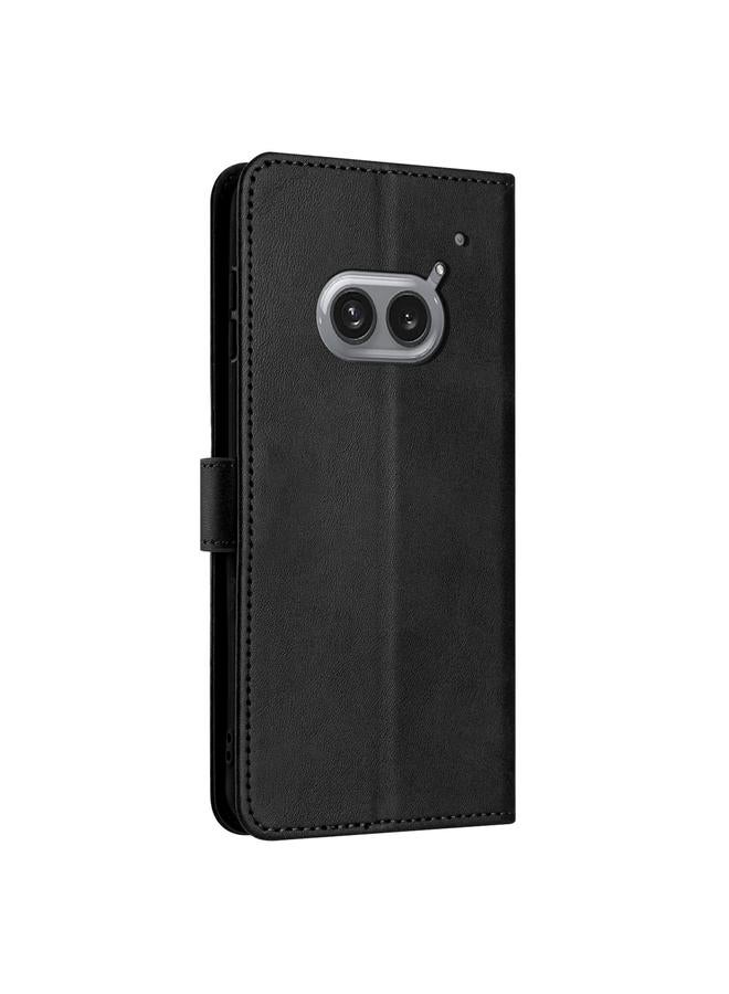 S-TOP Case For Nothing Phone 2a / 2a Plus Solid Calf Texture Flip Leather Phone Case - Image 3