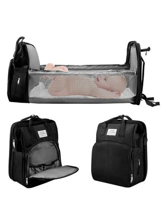 Multifunctional Baby Diaper Bag Backpack with Portable Bassinet and Insulated Bottle Pockets - pzsku/ZEC7C2AEACD0A4DE63BA2Z/45/_/1735570784/886405c4-5f0e-4a48-b740-b2e59a42f08b