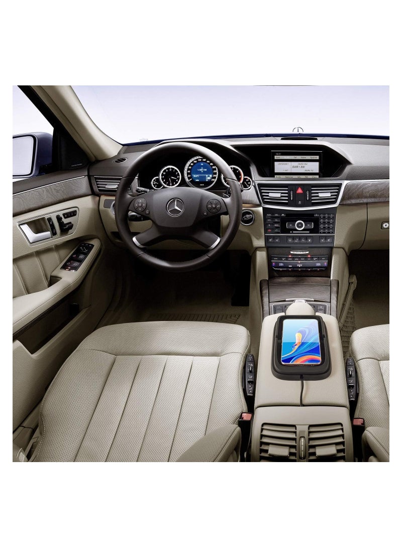 SOLARAE 15W Wireless Car Charger, Wireless Car Charger Charging pad, Non-Slip Cordless Cell Phone Charger fit for iPhone 15/14/13/12 Series, Galaxy S23/22/21/10/9/8(with QC 3.0 USB Adapter) - Image 5