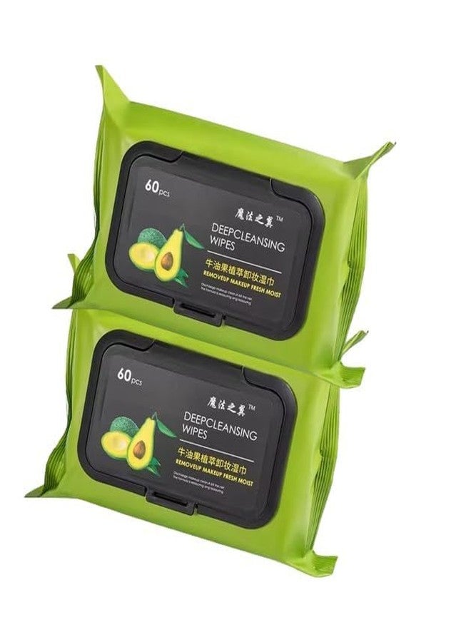 MOLTERA Makeup Remover Wipes (60+60 PCS) - Biodegradable & Organic Gentle Cleansing Wipes for All Skin Types | Buy 1 Get 1 Free - Image 2