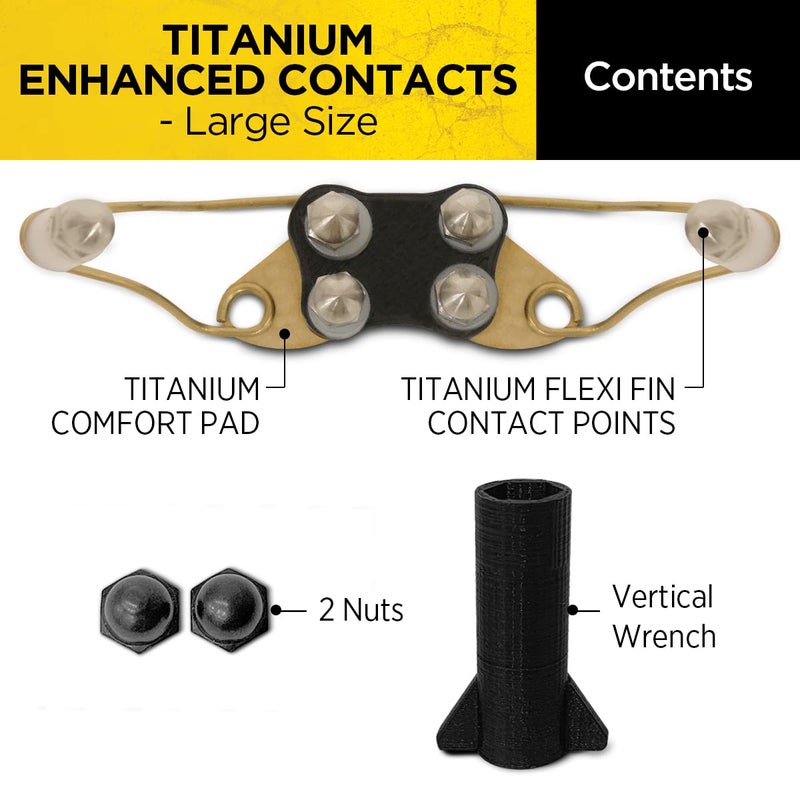 Dogtra Titanium Enhanced Winged Contact Points Large â€“ Female â€“ E-Collar for Dogs Training â€“ Flexi Fin Design for Sensitive Skin & Contact â€“ Fits Most (Not X Series, 200iQ, NoBark, PATHFINDER2) - Image 2