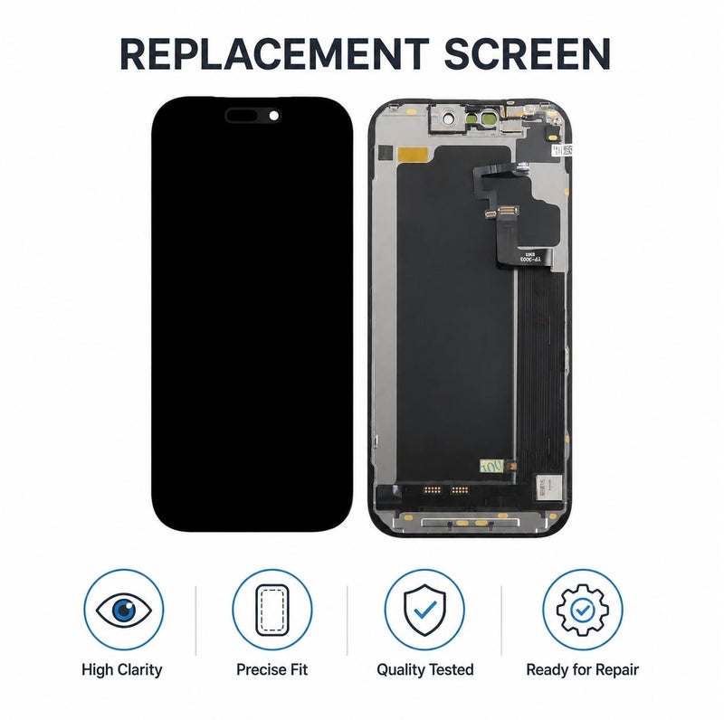 GX High-Quality Full Replacement Inner Screen Compatible With The iPhone 17 PRO Oled - Brand GX - Image 4