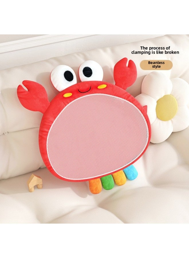 Loquat Baby Bean Bag Educational Early Education Toy Sleeping Artifact Baby Sleeping Soothing Doll Stepping Yellow Red Bean Hot Compress-Color:Crab-Specifications:No Beans - Image 1
