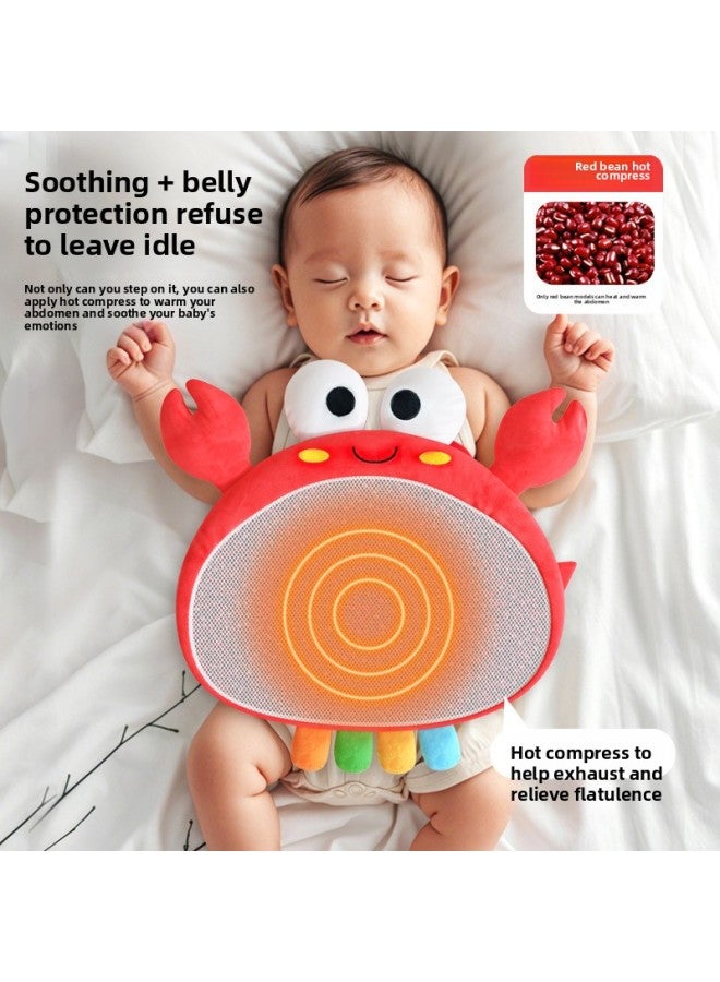 Loquat Baby Bean Bag Educational Early Education Toy Sleeping Artifact Baby Sleeping Soothing Doll Stepping Yellow Red Bean Hot Compress-Color:Crab-Specifications:No Beans - Image 4