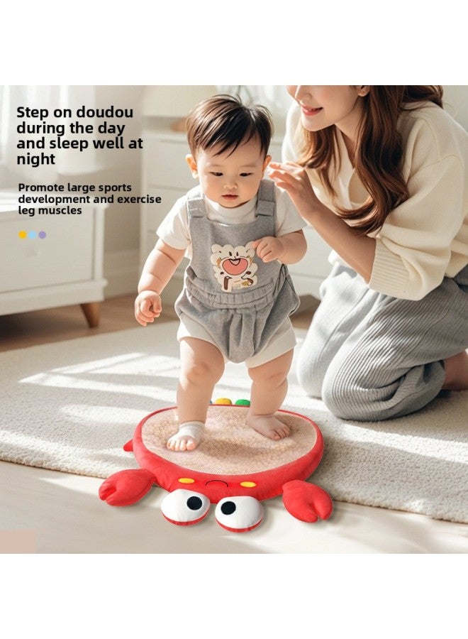 Loquat Baby Bean Bag Educational Early Education Toy Sleeping Artifact Baby Sleeping Soothing Doll Stepping Yellow Red Bean Hot Compress-Color:Crab-Specifications:No Beans - Image 3