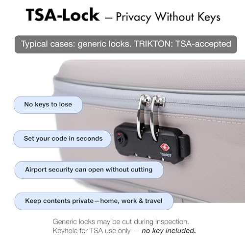 TRIKTON XXL Legal-Size Fire & Water-Resistant Document Box with TSA Lock - Hard-Shell Case (17×13×6 in) Hard Case File Organizer for Important Documents, Laptop, Passport, Wills, Certificates (Silver) - Image 4
