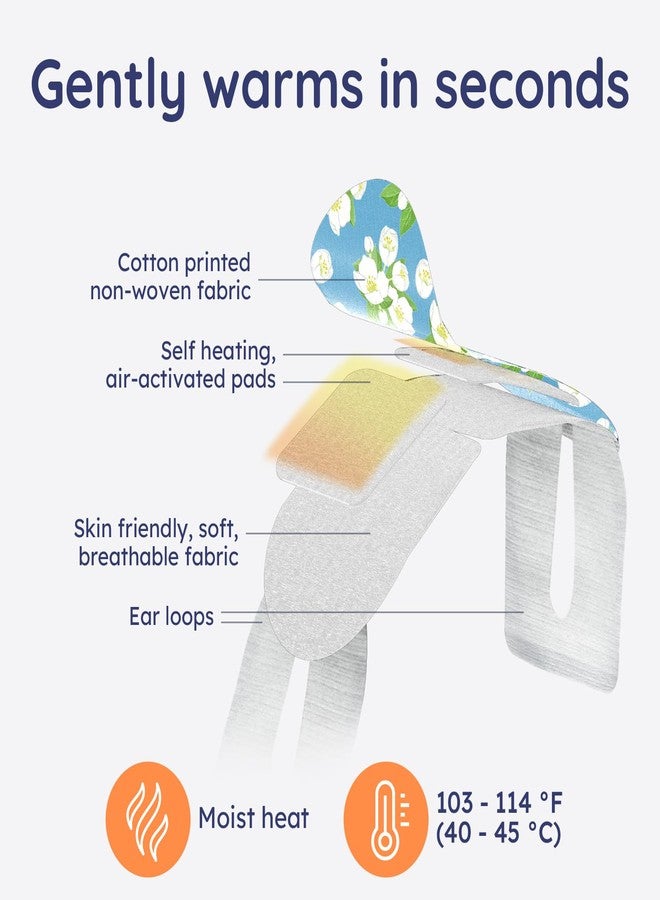 BLOOMORA 16 Pack Jasmine Steam Eye Mask for Dryness, Puffiness, Strain & Relaxation, Heated Eye Mask for Sleep & Travel, Self-Heating & Disposable Warm Compress, Travel Essentials, Relaxation Gifts for Women - Image 3