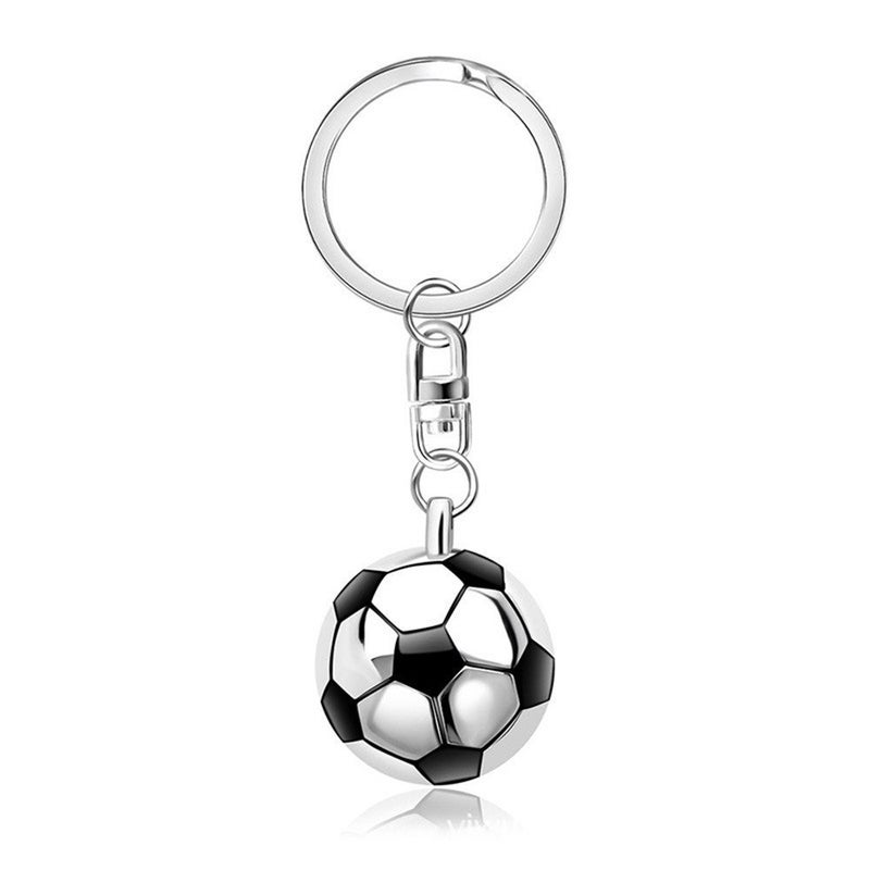 MXXGMYJ MagicW Metal Football Keyrings Sport Ball and Racket Keychain Birthday Christmas Gift - Image 2