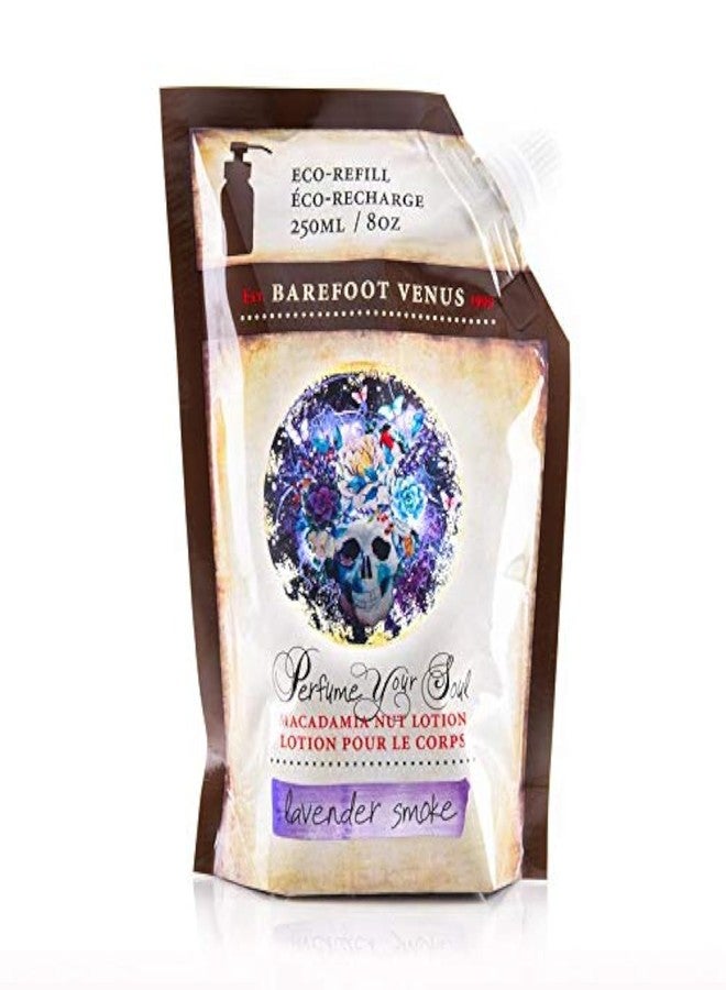 Barefoot venus Macadamia Nut Body Cream Lotion Eco-Refill 250 ML (Lavender Smoke) - Image 1