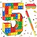 Lemicin Number 5 Pinata Building Blocks 5th Birthday Party Decorations with Stick Blindfold for Kids Girls Boys Fiesta Carnival Games Happy Birthday Anniversary Celebration Party Supplies - Image 2