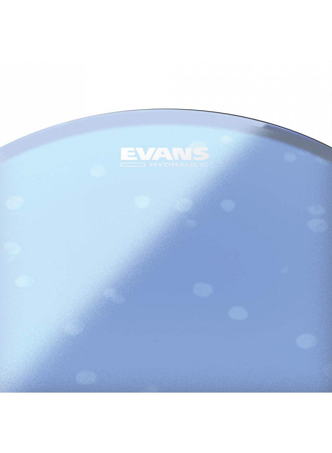 EVANS Evans Hydraulic Drum Heads - B14HB - Drum Head with Layer of Oil - Supresses Unwanted Overtones - Ideal for Rock, Metal, & Funk - Blue, 14 Inch  - Image 2
