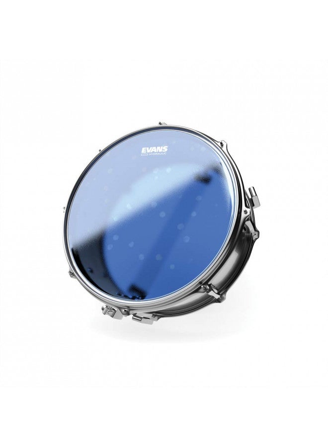EVANS Evans Hydraulic Drum Heads - B14HB - Drum Head with Layer of Oil - Supresses Unwanted Overtones - Ideal for Rock, Metal, & Funk - Blue, 14 Inch  - Image 3