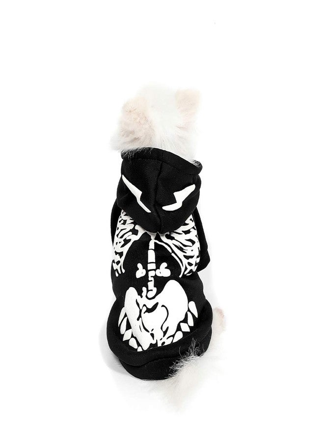 Mogoko Dog Cat Skeleton Costumes, Pet Halloween Cosplay Dress, Funny Skeleton Costume for Small Puppy Dogs - Image 1