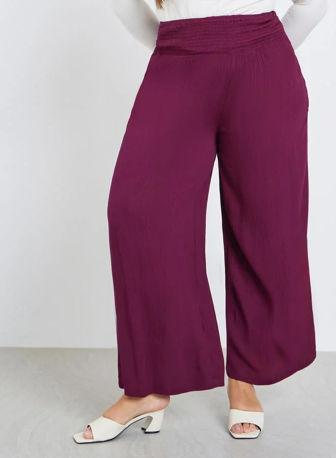 ستايلي بنطال بمقاس كبير بأرجل واسعة