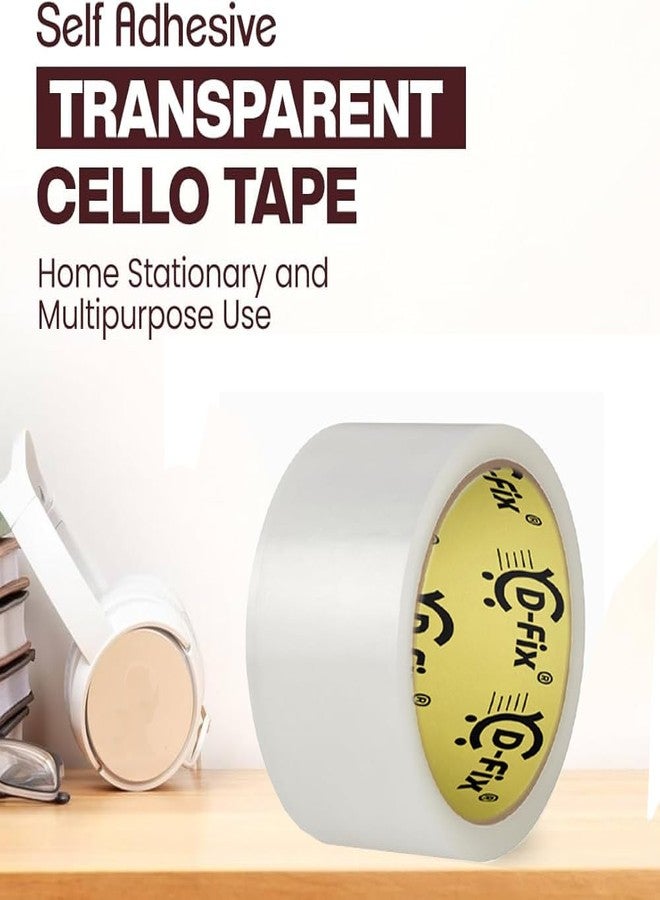 D-Fix شريط لاصق شفاف ذاتي اللصق من دي-فيكس® - طول 65 مترًا - عرض 72 مم / 3 بوصات - لفة واحدة في العبوة - شريط تغليف صناعي من مادة BOPP لمواد تغليف التجارة الإلكترونية - Image 3