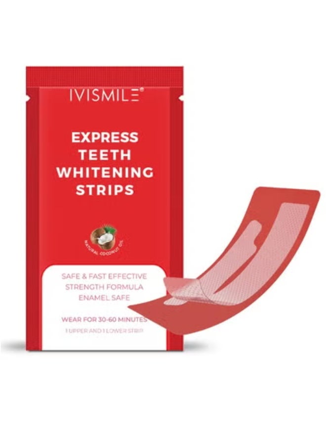 إيفيسميل لصقات أسنان آيفي سمايل 6% HP، لصقات رطبة لإزالة اصفرار الأسنان وتبييضها، مجموعة 28 لصقة/علبة - Image 2