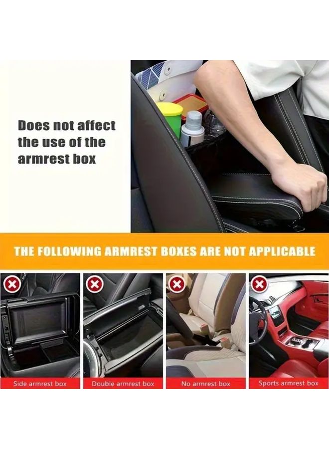 Black Faux Leather Car Storage Bag Adjustable Hanging Design All Vehicles - Image 5