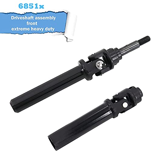 Wadoy 6851x Replacement Compatible with Traxxas Slash 4X4 and Stampede 4X4 Models Front Heavy Duty Driveshaft Assembly - Image 5