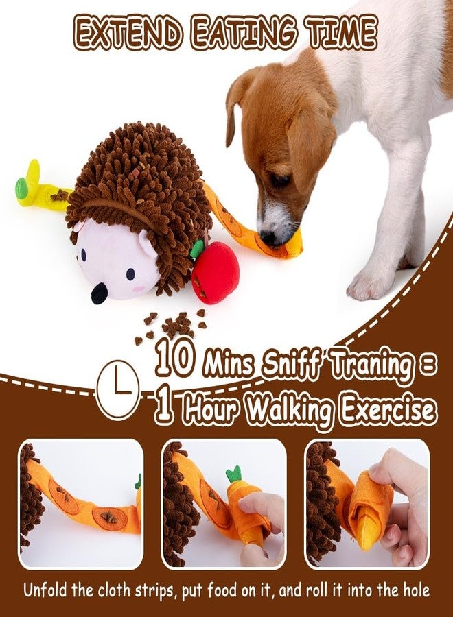 AWOOF Dog Snuffle Toy Dog Enrichment Toys Interactive Puzzle Dog Toys Encourage Natural Foraging Skills Slow Feeder for Training and Stress Relief, Cloth Strip Hiding Food Chew Toys with Squeaky Toy - Image 4