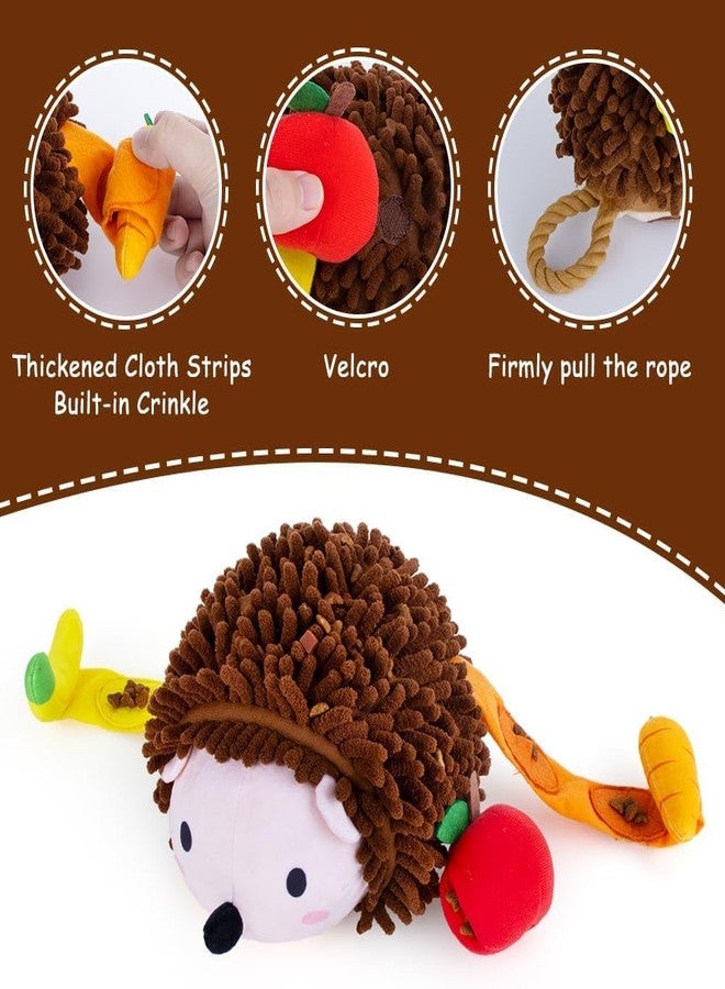 AWOOF Dog Snuffle Toy Dog Enrichment Toys Interactive Puzzle Dog Toys Encourage Natural Foraging Skills Slow Feeder for Training and Stress Relief, Cloth Strip Hiding Food Chew Toys with Squeaky Toy - Image 3