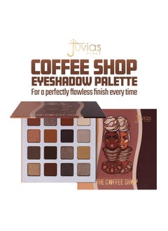 Juvia's Place Juvia's Place Coffee Shop Eyeshadow Palette - 16 Pan Palette, Tan, Auburn, & Rich Dark Chocolate, Mattes and Shimmers, Highly Pigmented and Buttery Texture  - Image 2