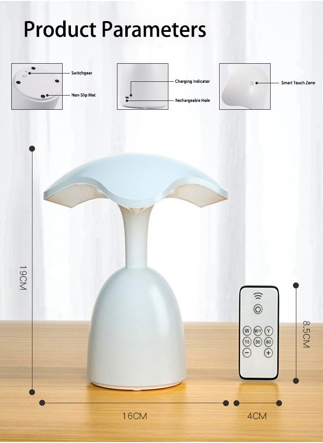 Generic - Dimmable Eye Protection Bedside Night Light,Smart Touch Light,Rechargeable Light with Remote Control - Image 1