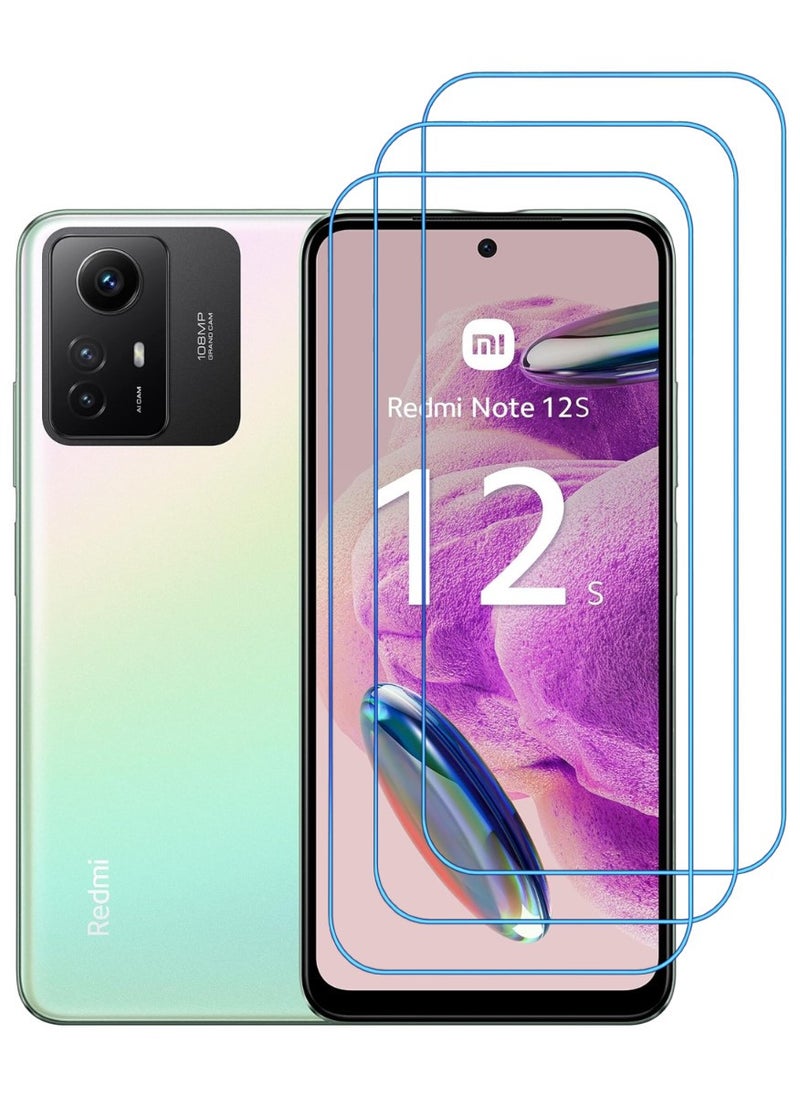ACLIX 3 Pieces Antistatic ESD Dustproof Premium Quality High Definition Clear Tempered Glass Screen Protector Designed For Xiaomi Redmi Note 12S - Image 1