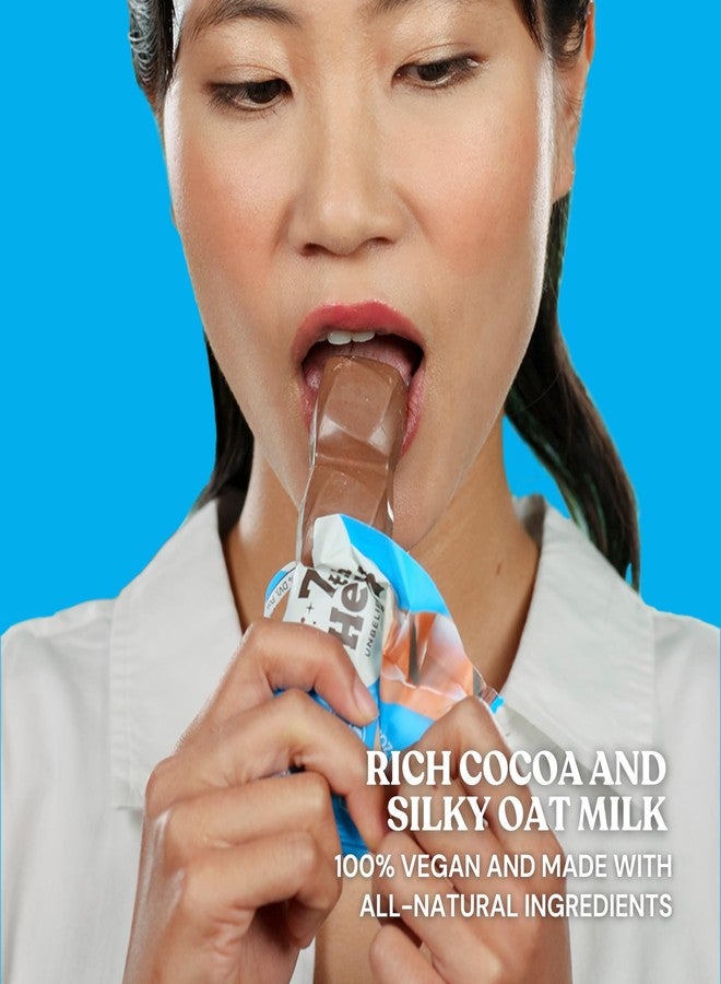 7th Heaven, Vegan Oat Milk Chocolate Snack Bars: Caramelized Coconut - (1.6 oz - 6 Pack), Healthy Chocolate, Perfect Valentines Gift For Your Loved Ones, 100% Dairy Free, Non GMO, Kosher Parve, Cruelty Free, Fair Trade Cocoa - Image 5