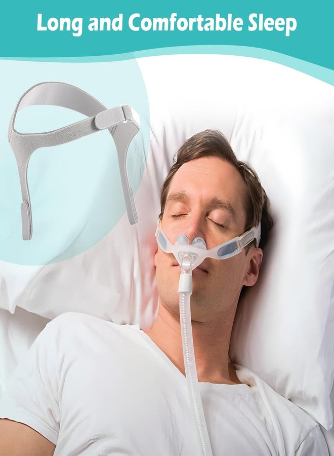 Methuker Nuance Pro Headgear - Replacement Strap Compatible with Nuance Pro Gel Nasal Pillow Mask, Closed Edges Design, CPAP Headgear Replace Part - Image 5