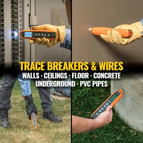 Klein Tools ET450 Advanced Underground Circuit Breaker Finder and Wire Tracer Kit for Energized and Non-Energized Breakers, Fuses, and Wires - Image 3